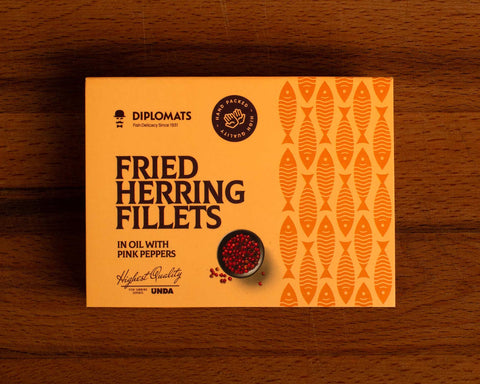 Herring with pink pepper