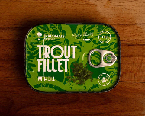 Trout in extra virgin olive oil with dill