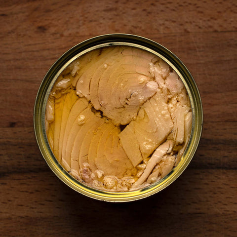 White tuna in organic extra virgin olive oil